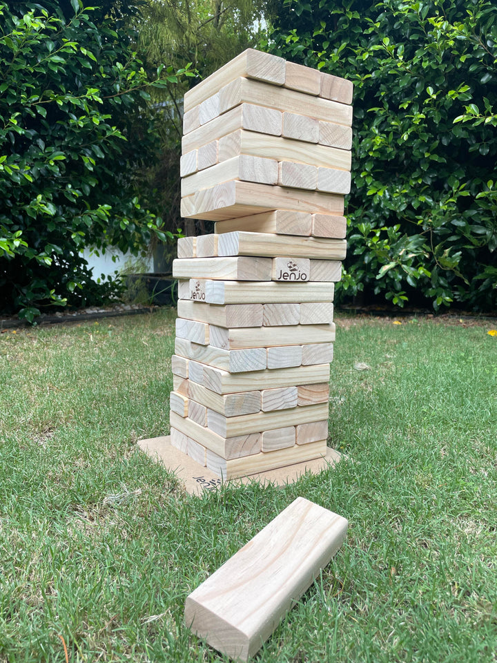 54 Piece Outdoor Giant Jenjo Wooden Block Game 54cm
