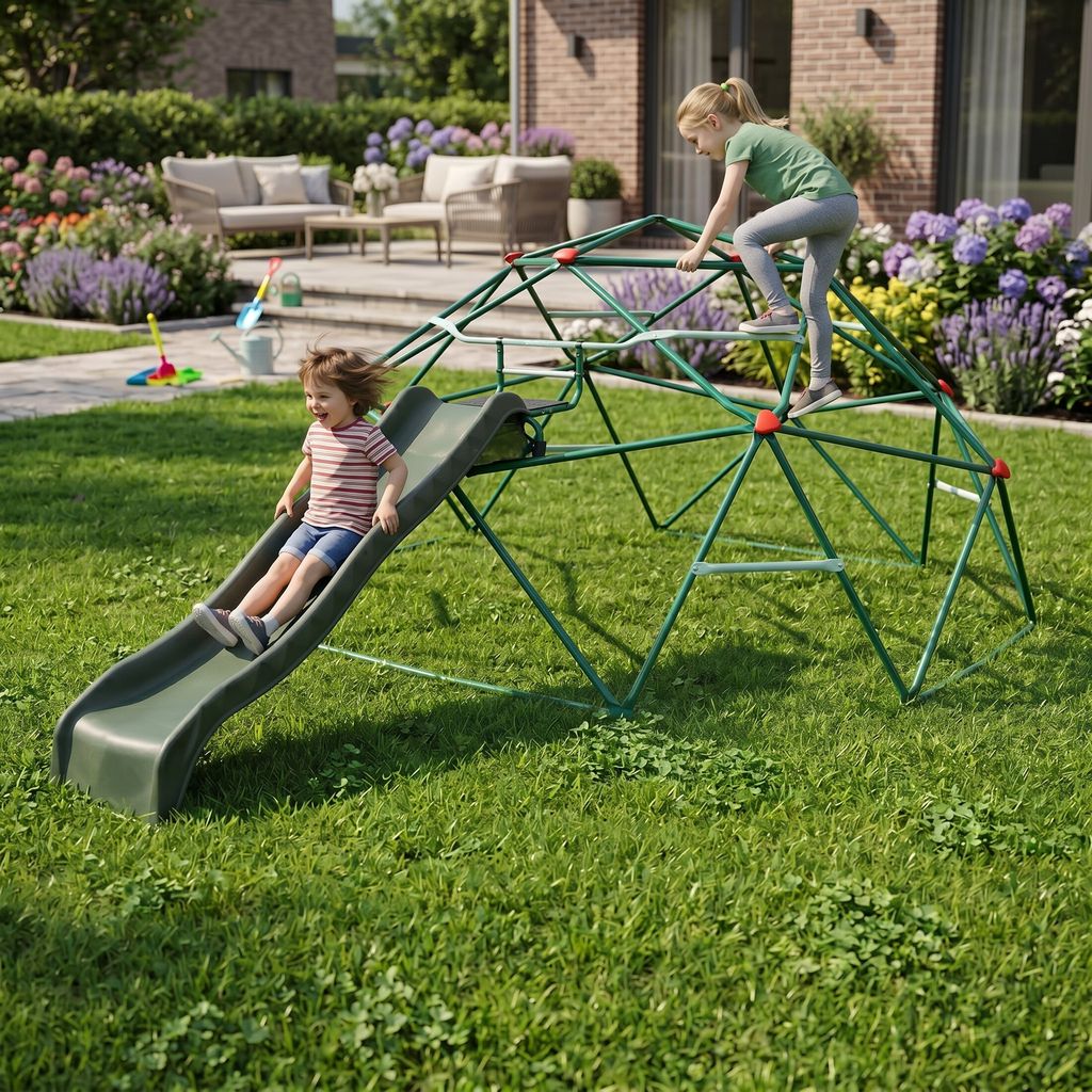 Plum® Phobos™ Metal Dome with Slide in Green