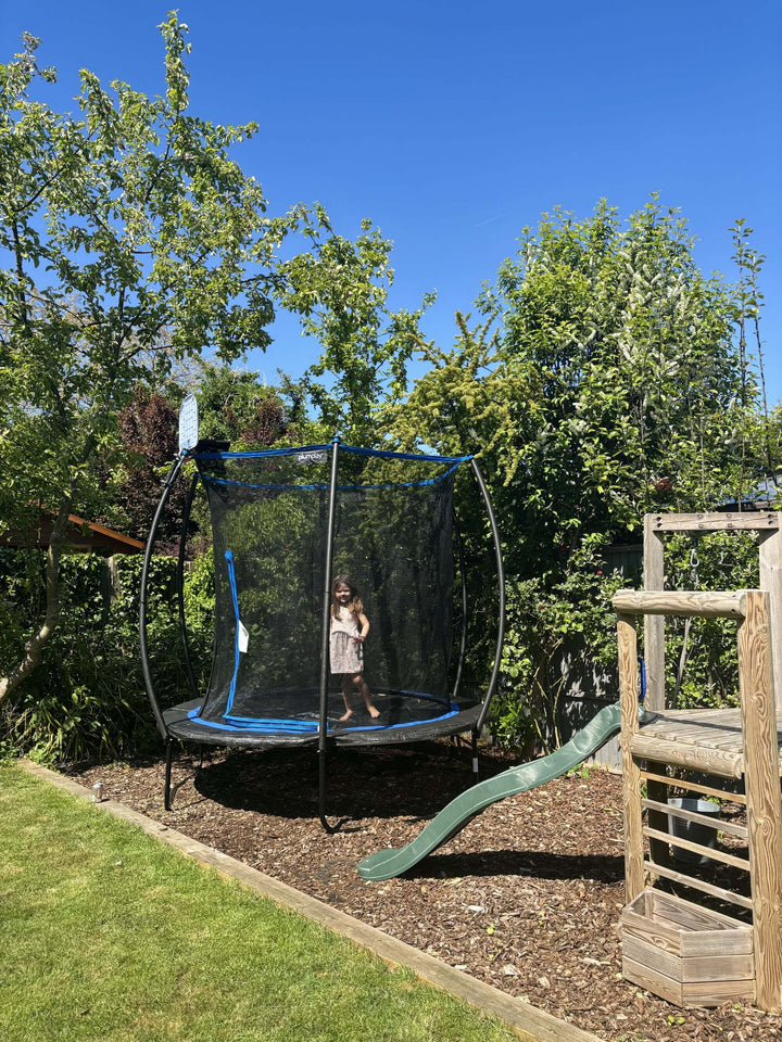Plum 8ft Deluxe Trampoline with Enclosure with PVC Padding