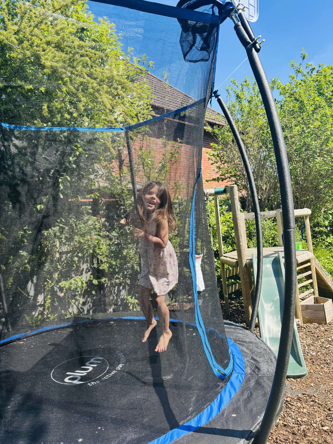 Plum 8ft Deluxe Trampoline with Enclosure with PVC Padding