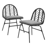 Gardeon 2x Outdoor Chairs - Black