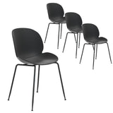 Gardeon x4 Outdoor Dining Chairs - Black