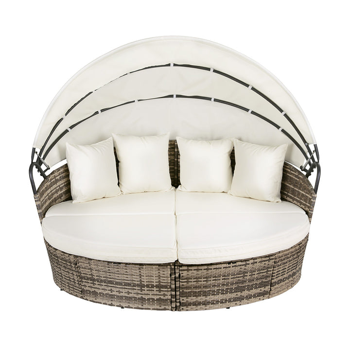 Gardeon Outdoor Daybed - Wicker Style (with modular design)