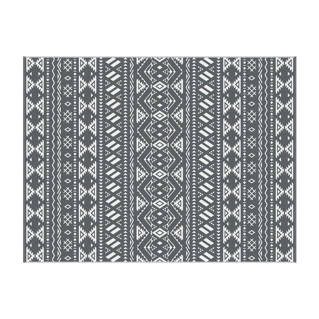 Gardeon Outdoor Rugs 274x366cm Large Carpet Reversible Area Mat PP Dual-Sided Patio Rug Bohemian