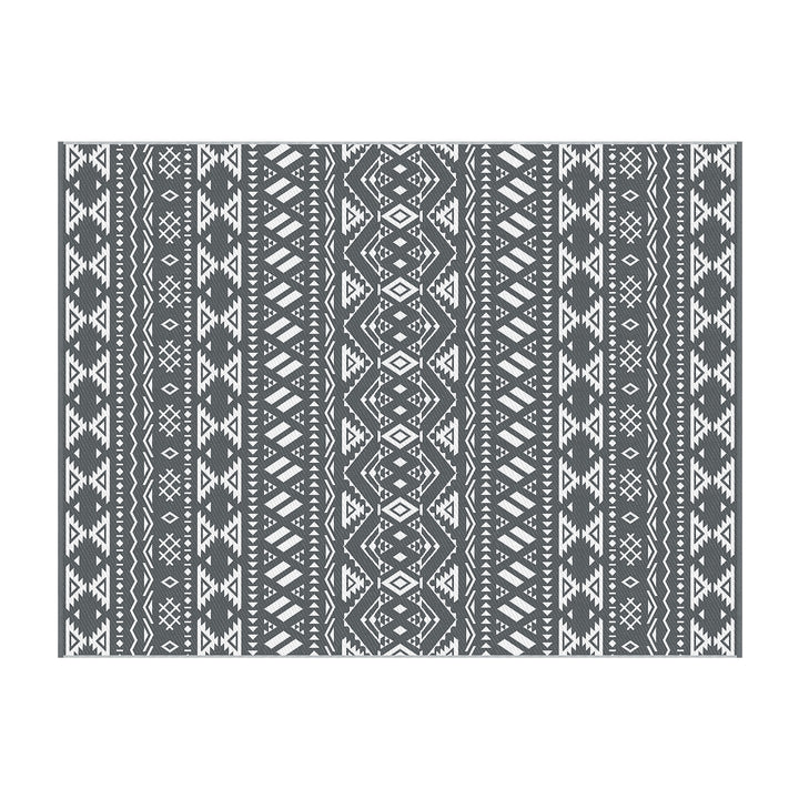 Gardeon Outdoor Rugs 274x366cm Large Carpet Reversible Area Mat PP Dual-Sided Patio Rug Bohemian