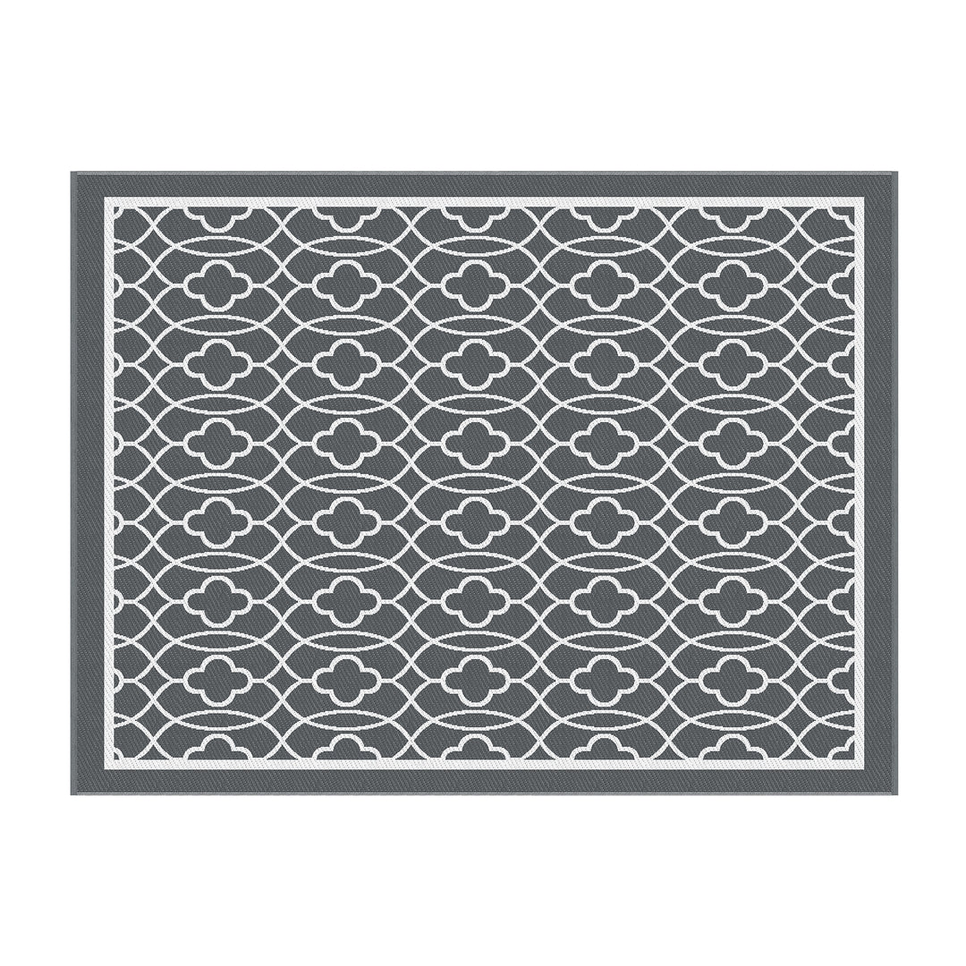 Gardeon Outdoor Rugs 274x366cm Large Carpet Reversible Area Mat PP Dual-Sided Patio Rug