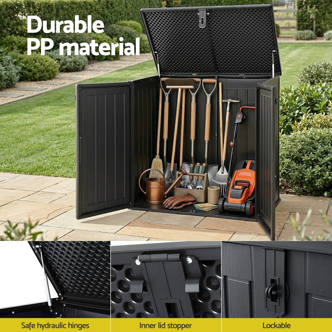 775L Outdoor Storage Box - Lockable / Black