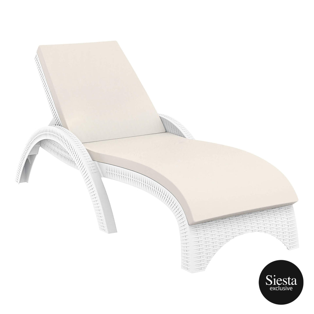 Outdoor Fiji Sunlounger/Tequila Side Table 3 Pc Package - With Cushion