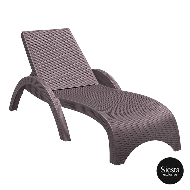 Siesta Fiji Sunlounger/Tequila Side Table 3 Pc Package