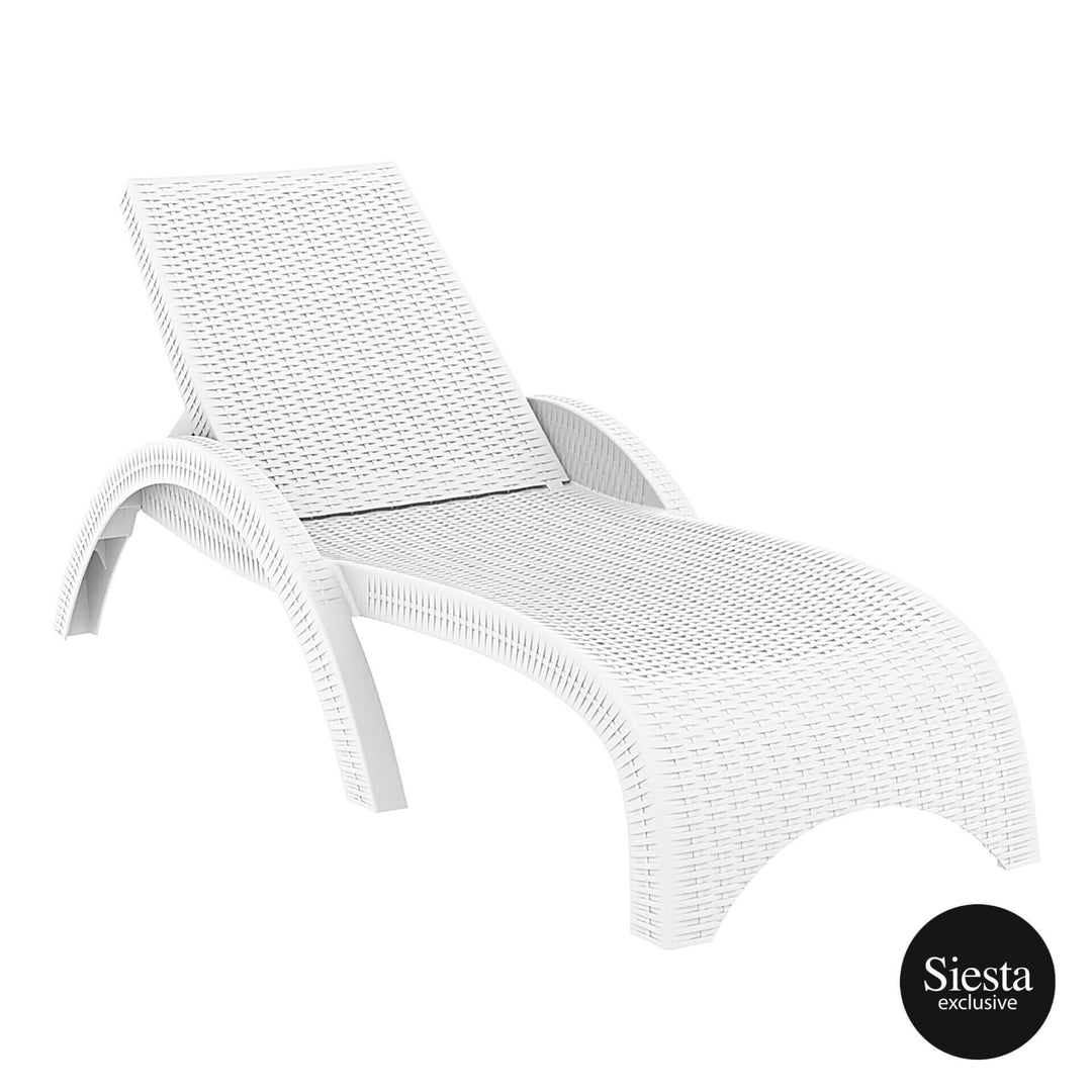 Siesta Fiji Sunlounger (Available in White, Chocolate & Anthracite)
