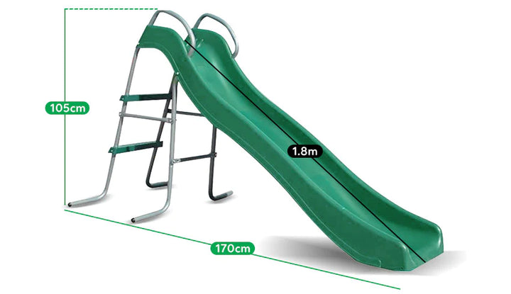 Lynx Metal Swing Set with Slide