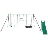 Lynx Metal Swing Set with Slide - Lifespan Kids