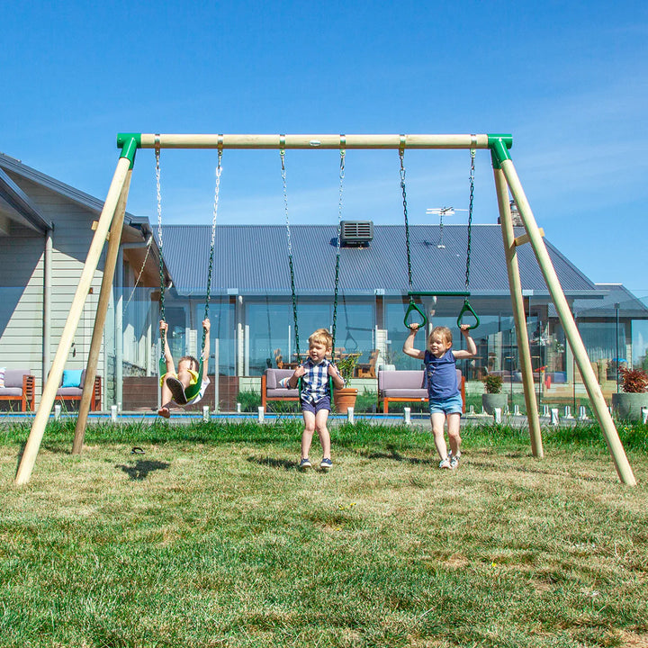 Wesley Double Swing With Trapeze - Lifespan Kids