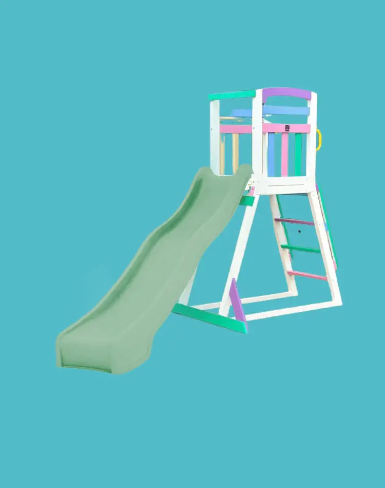 Kidzshack Pool Slide with Wooden Frame (12 slide colours)