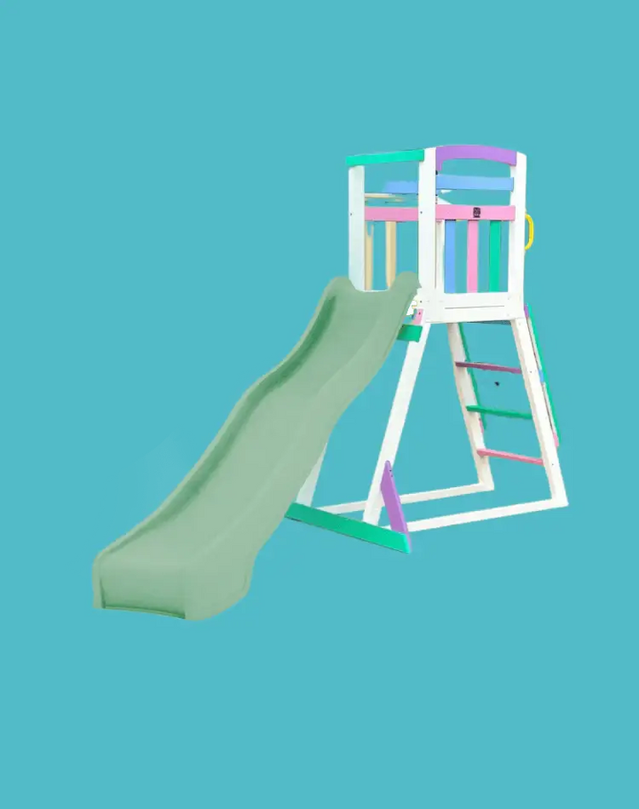 Kidzshack Pool Slide with Wooden Frame (12 slide colours)