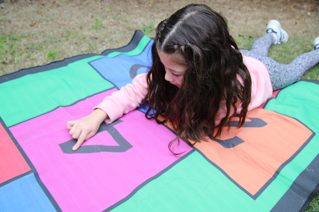 Colourful 3m Length Hopscotch Mat w/ Pegs