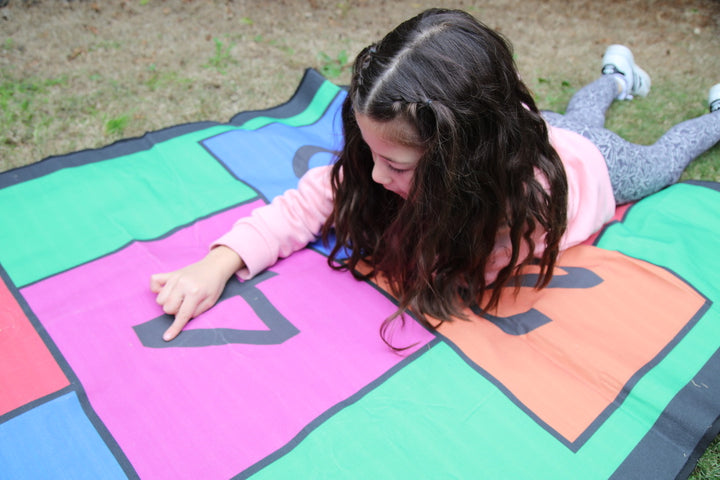 Colourful 3m Length Hopscotch Mat w/ Pegs