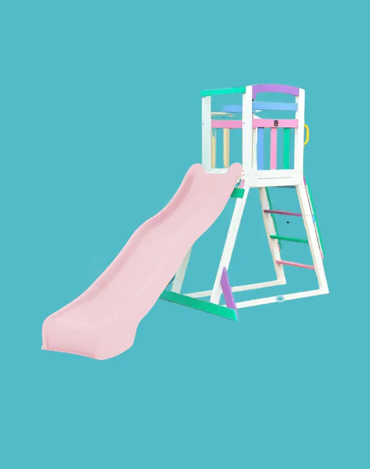 Kidzshack Pool Slide with Wooden Frame (12 slide colours)