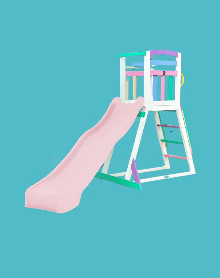 Kidzshack Pool Slide with Wooden Frame (12 slide colours)