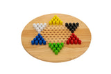 Wooden Giant Chinese Checkers  & Solitare Game 60cm Diameter