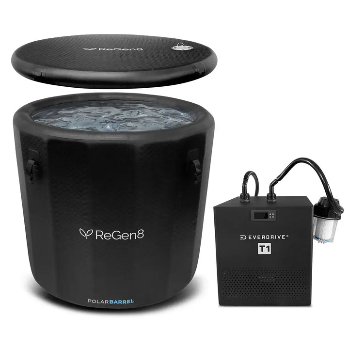 Regen8 PolarBarrel Cold Plunge Ice Bath with T1 Chiller Unit - Lifespan Fitness