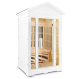 2 Person Outdoor Infrared Sauna - ReGen8 Duo Outdoor (2200w) White