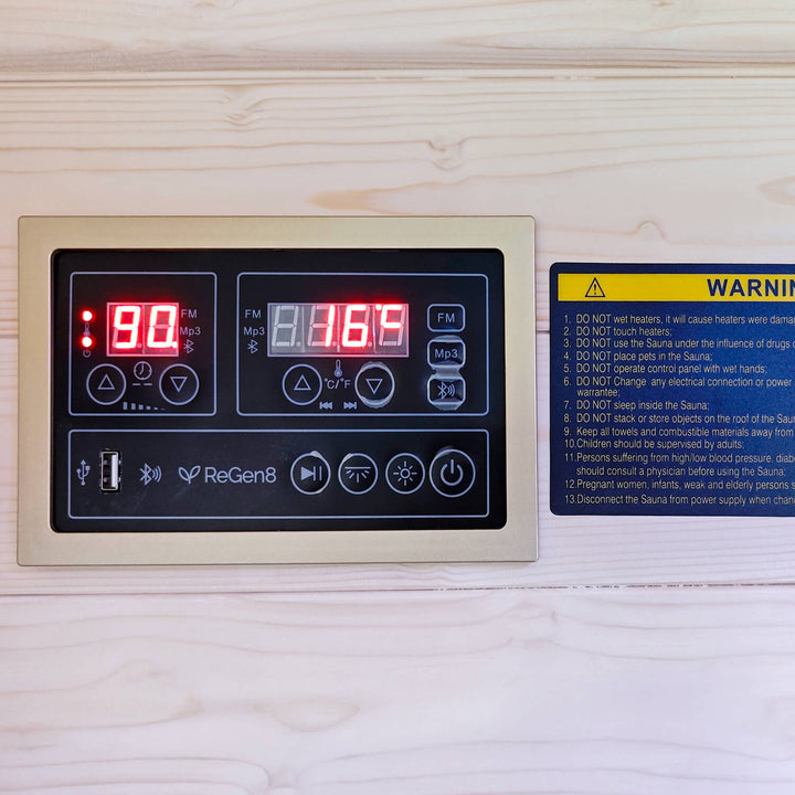 2 Person Outdoor Infrared Sauna - ReGen8 Duo Outdoor (2200w)