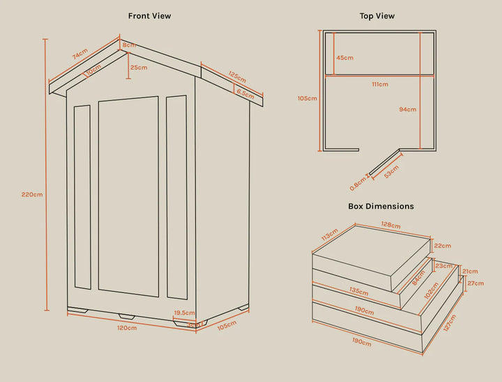 2 Person Outdoor Infrared Sauna - ReGen8 Duo Outdoor (2200w)