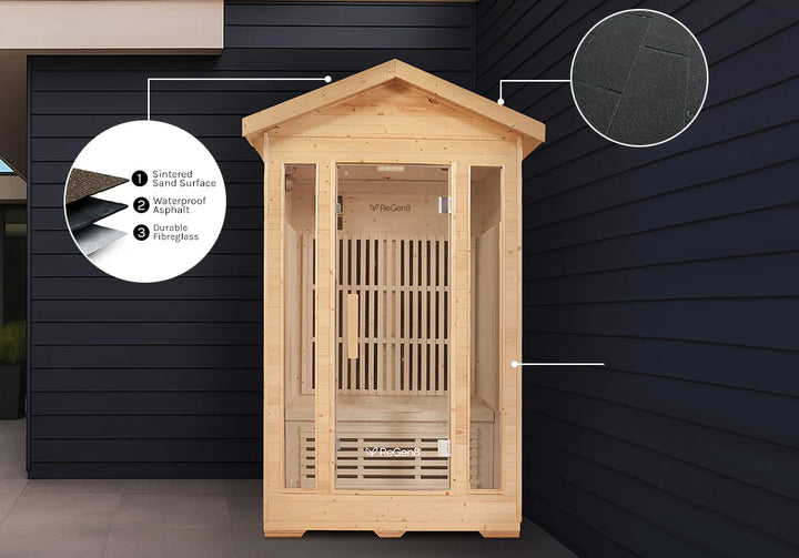 2 Person Outdoor Infrared Sauna - ReGen8 Duo Outdoor (2200w)