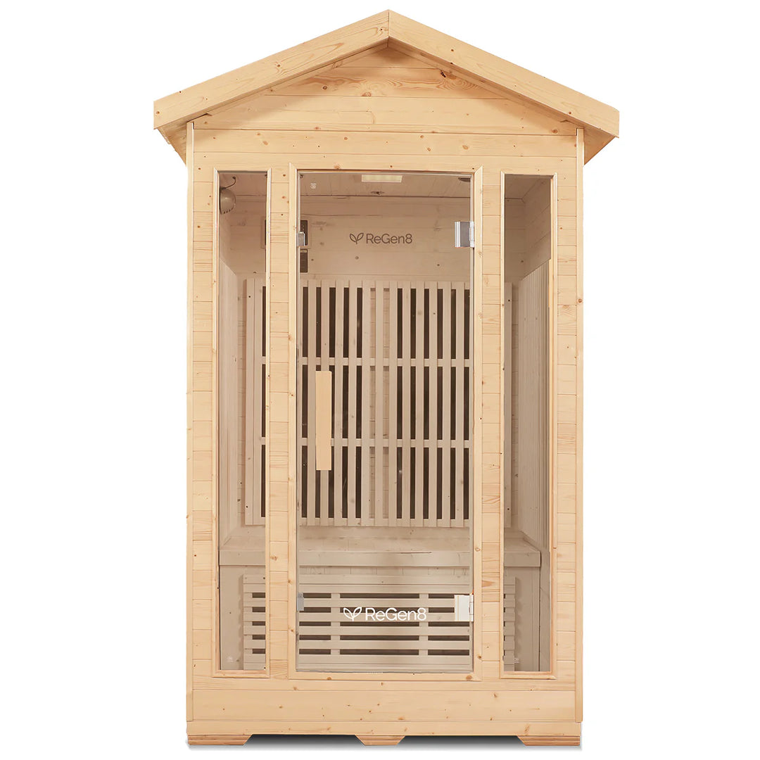 2 Person Outdoor Infrared Sauna - ReGen8 Duo Outdoor (2200w)