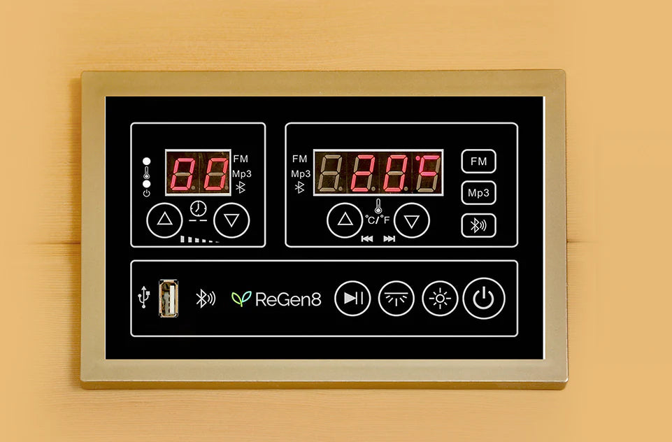 4 Person Outdoor Infrared Sauna - ReGen8 Quadro Outdoor (2920w)