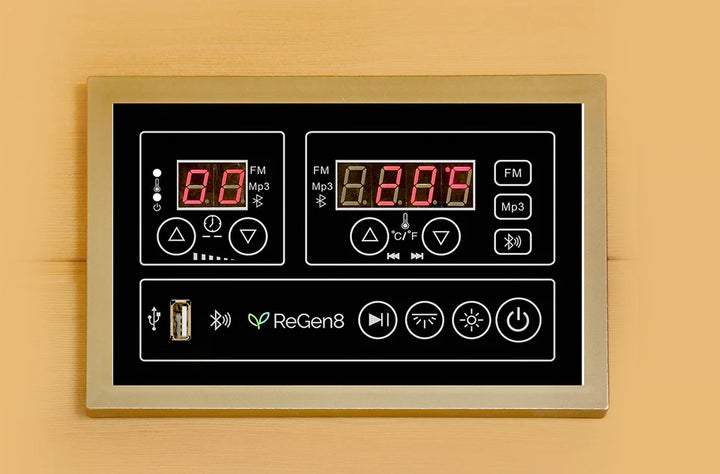 4 Person Outdoor Infrared Sauna - ReGen8 Quadro Outdoor (2920w)