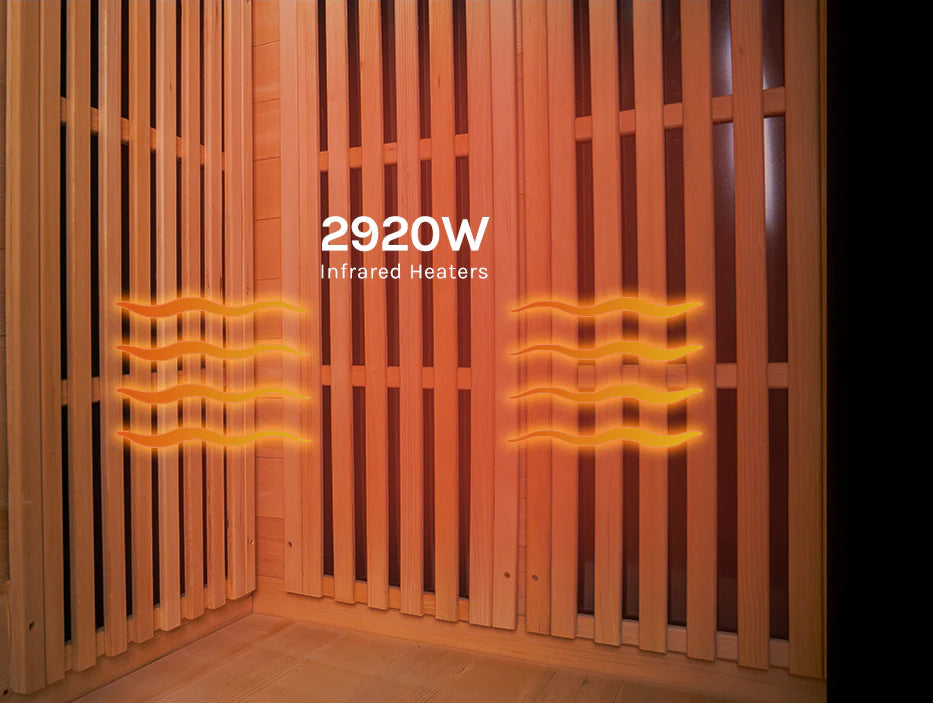 4 Person Outdoor Infrared Sauna - ReGen8 Quadro Outdoor (2920w)