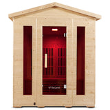 4 Person Outdoor Infrared Sauna - ReGen8 Quadro Outdoor (2920w)