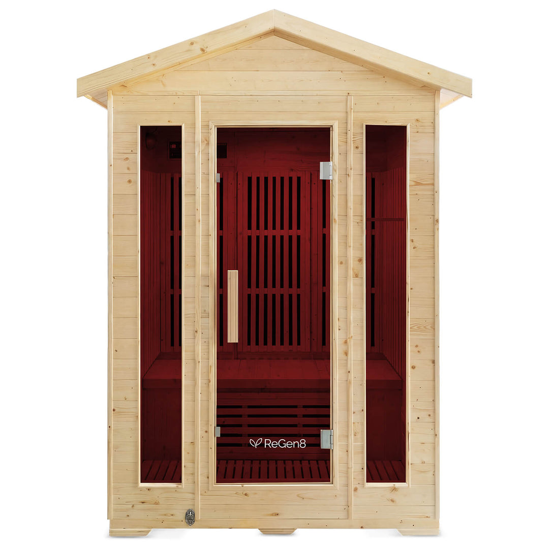 3 Person Outdoor Infrared Sauna (2660W) by ReGen8