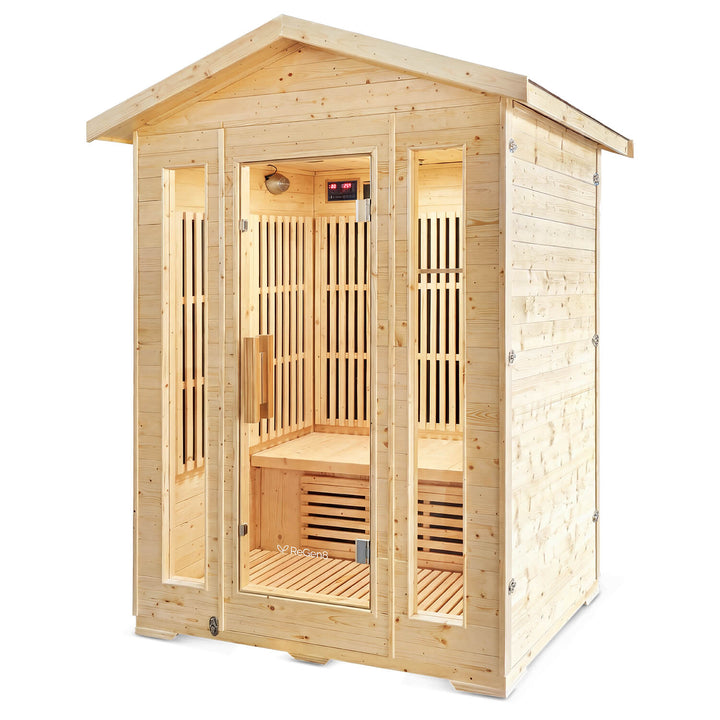 3 Person Outdoor Infrared Sauna (2660W) by ReGen8