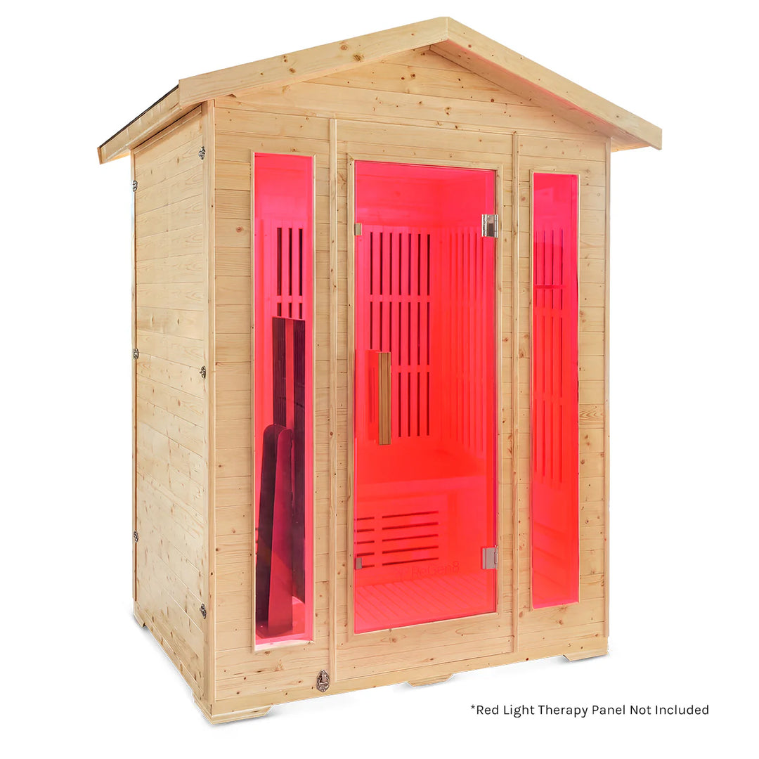 3 Person Outdoor Infrared Sauna (2660W) by ReGen8