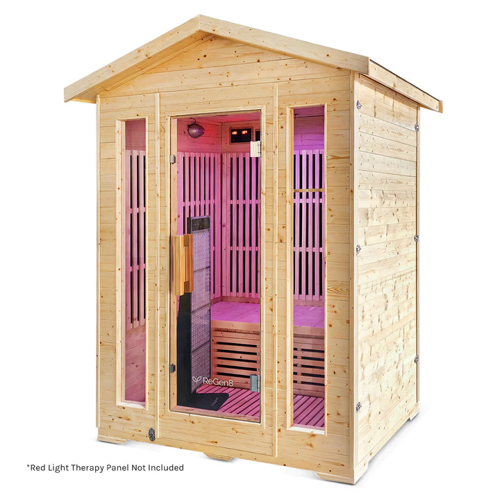 3 Person Outdoor Infrared Sauna (2660W) by ReGen8