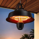 Devanti 2000W Electric Patio Heater Ceiling Mounted Hanging Heaters Remote