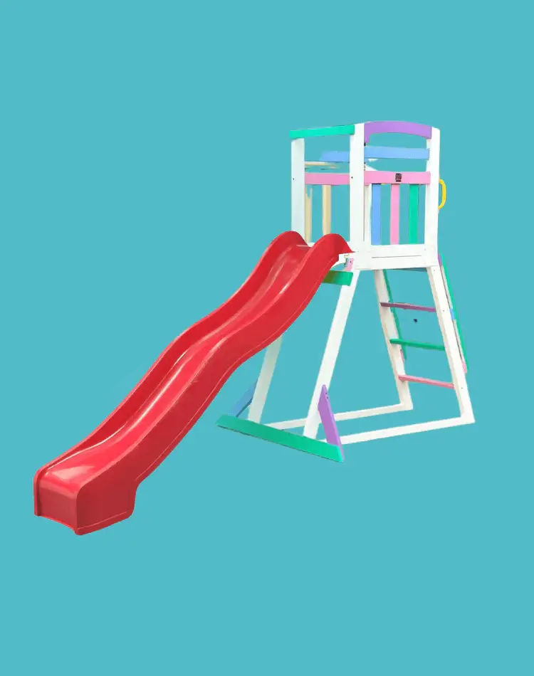 Kidzshack Pool Slide with Wooden Frame (12 slide colours)