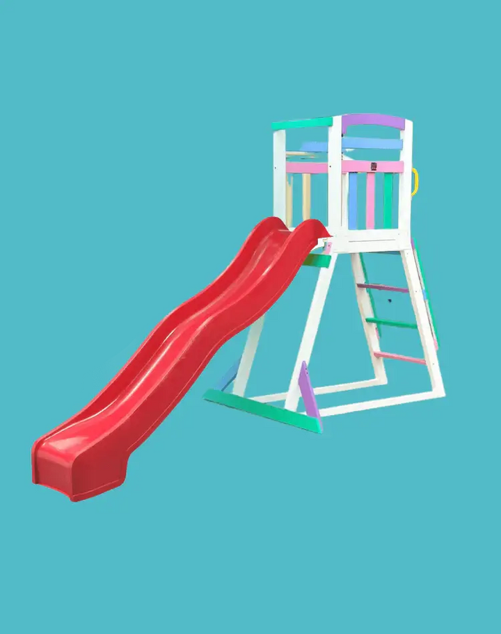 Kidzshack Pool Slide with Wooden Frame (12 slide colours)