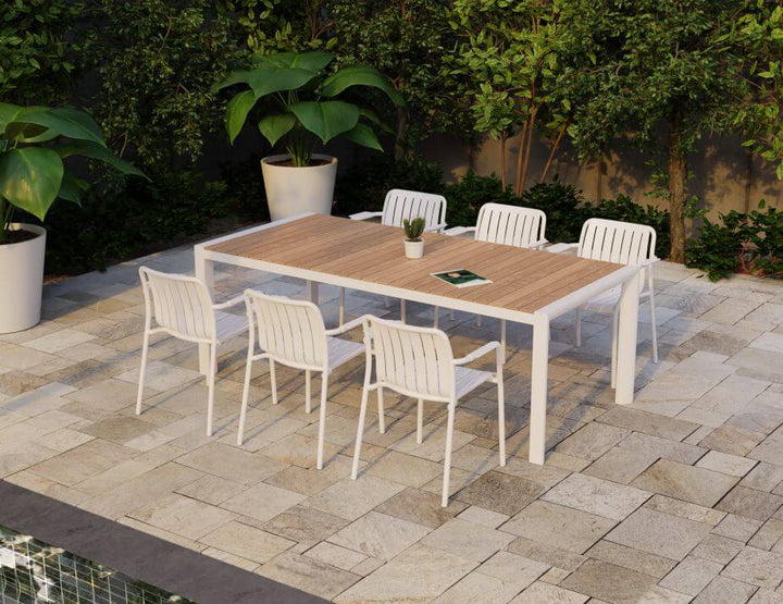 Roku Outdoor Armchair - No Cushion (Avail in Eucalyptus Green, White & Charcoal)
