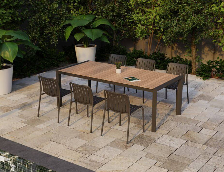 Roku Outdoor Dining Chair - No Cushion (Avail in Eucalyptus Green, White & Charcoal)