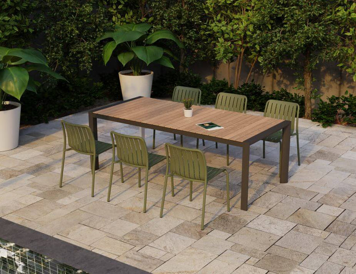 Roku Outdoor Dining Chair - No Cushion (Avail in Eucalyptus Green, White & Charcoal)