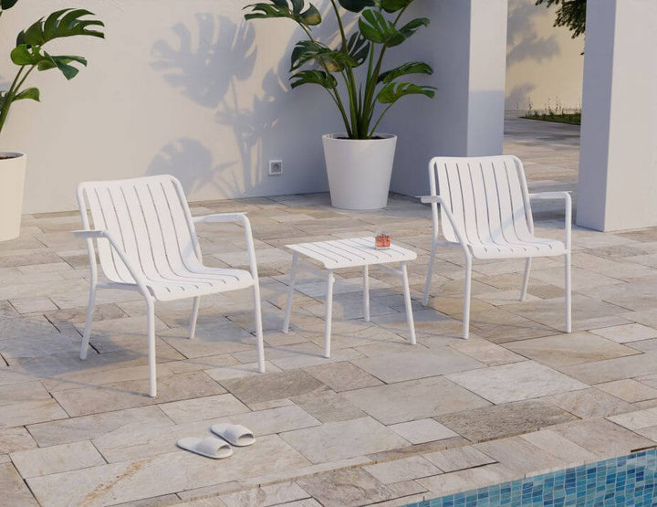 Roku Outdoor Lounge Chair (Avail in Eucalyptus Green, White & Charcoal)