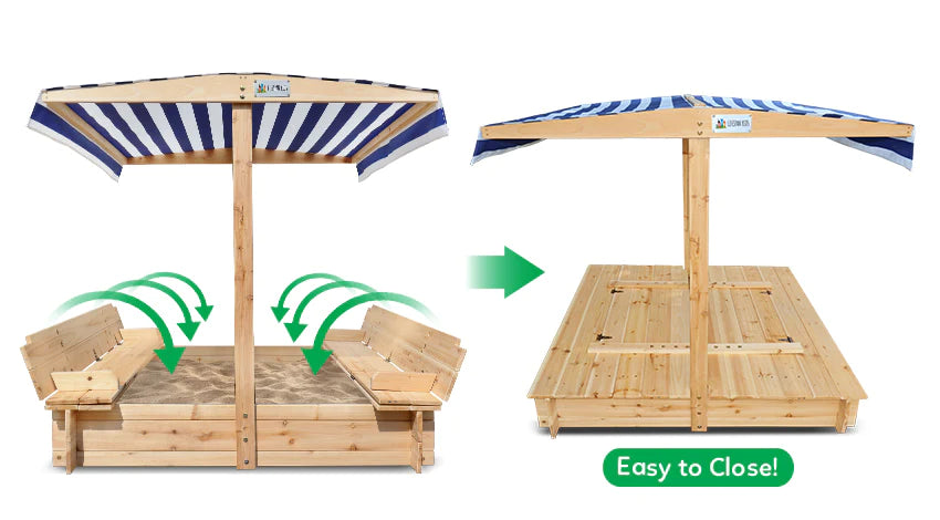 Skipper Sandpit with Canopy - Lifespan Kids