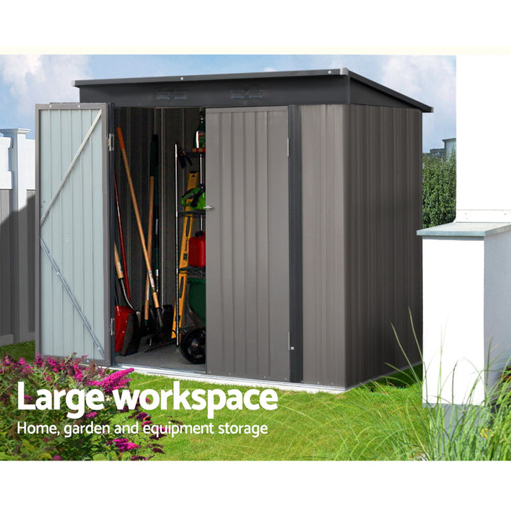 Giantz 1.95m x1.31m Garden Shed - Double Door