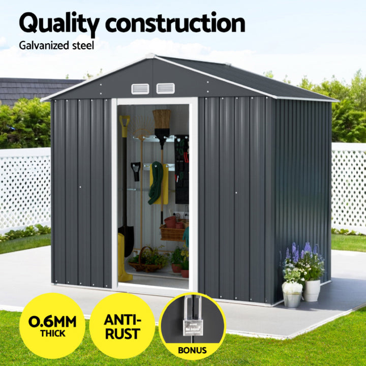 Giantz 2.15m x 1.3m Garden Shed - Sliding Door