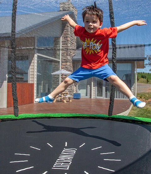 10ft x 7ft HyperJump Rectangle Spring Trampoline - Lifespan Kids