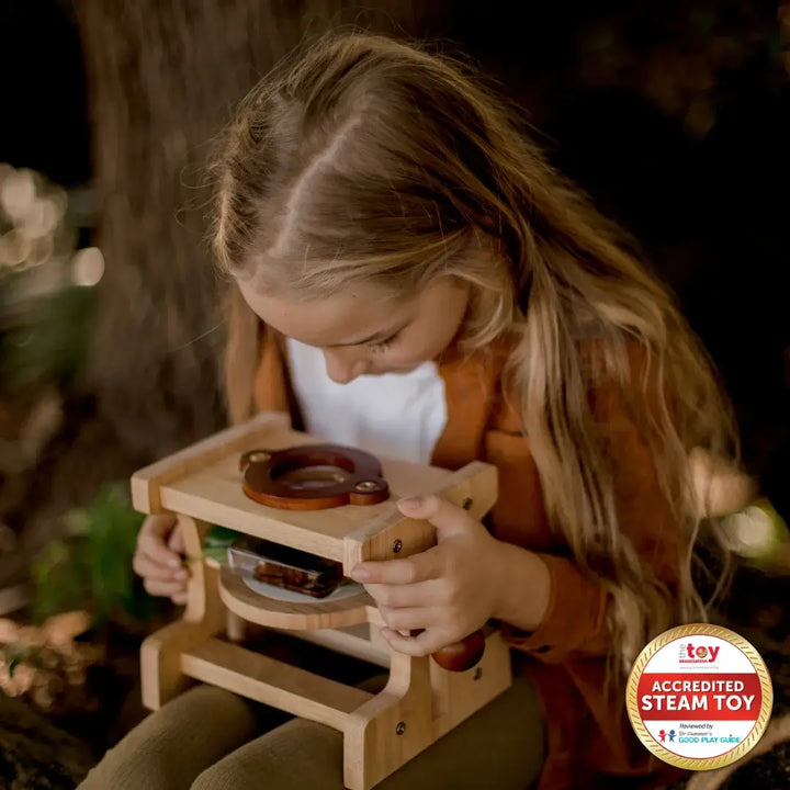 Qtoys Wooden Microscope
